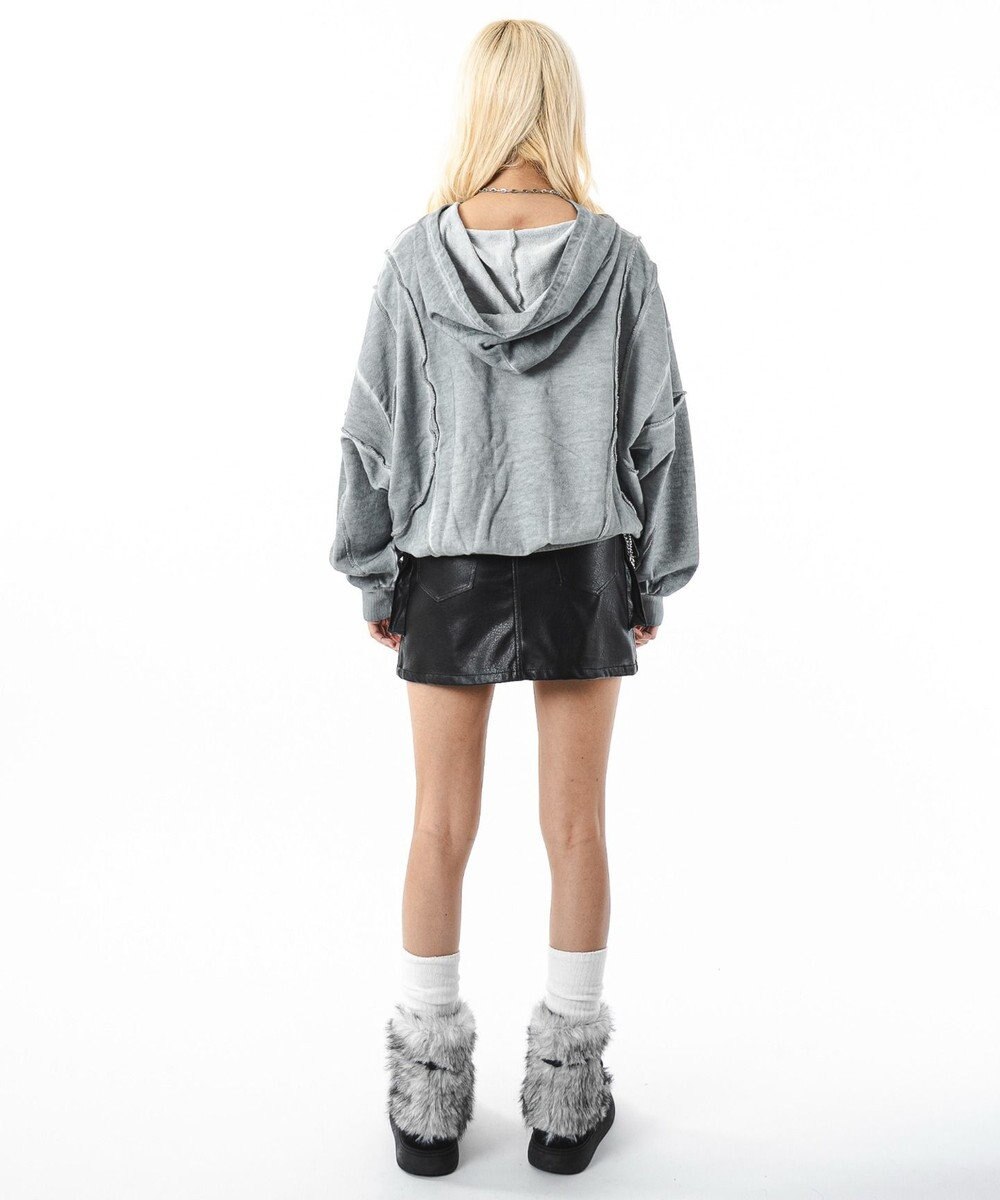 WEGO 【ユニセックス着用ITEM/MLサイズ展開】コールドダイスウィッチングプルパーカー 