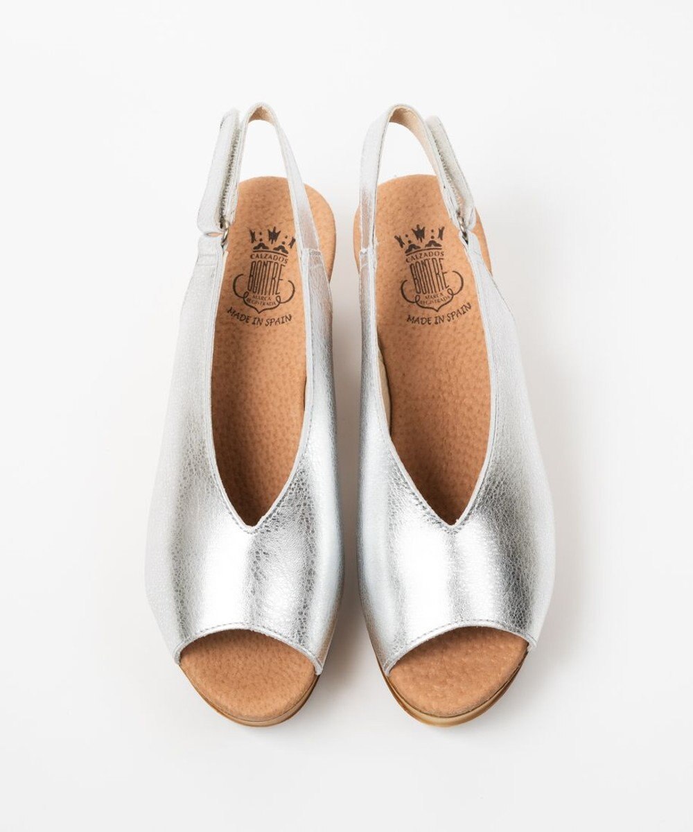 BONTRE 【BONTRE/ボントレ】ウッド調ウェッジサンダル/90502-RS 