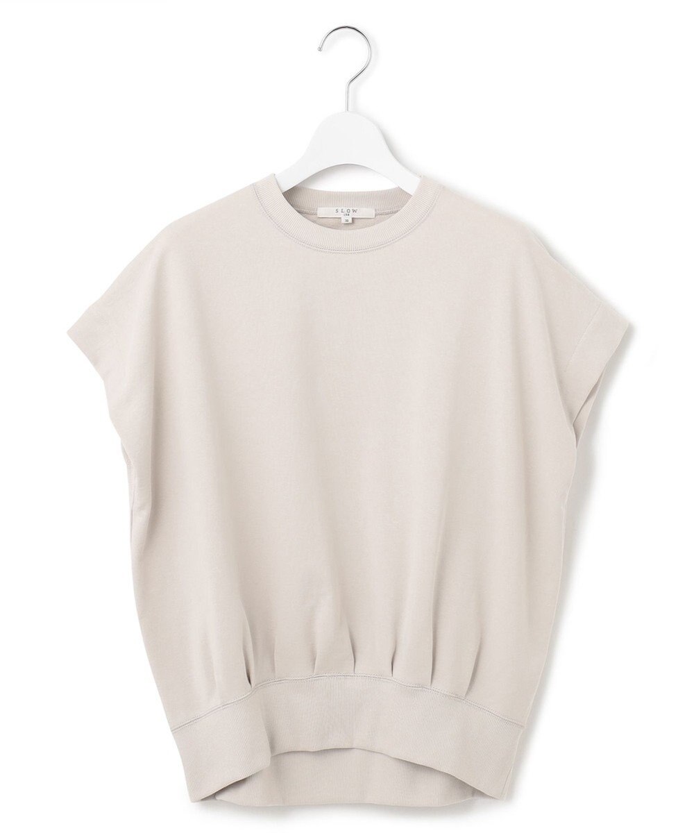 23区 L 【SLOW/洗える】コンパクトインレー フレンチスリーブ カットソー 