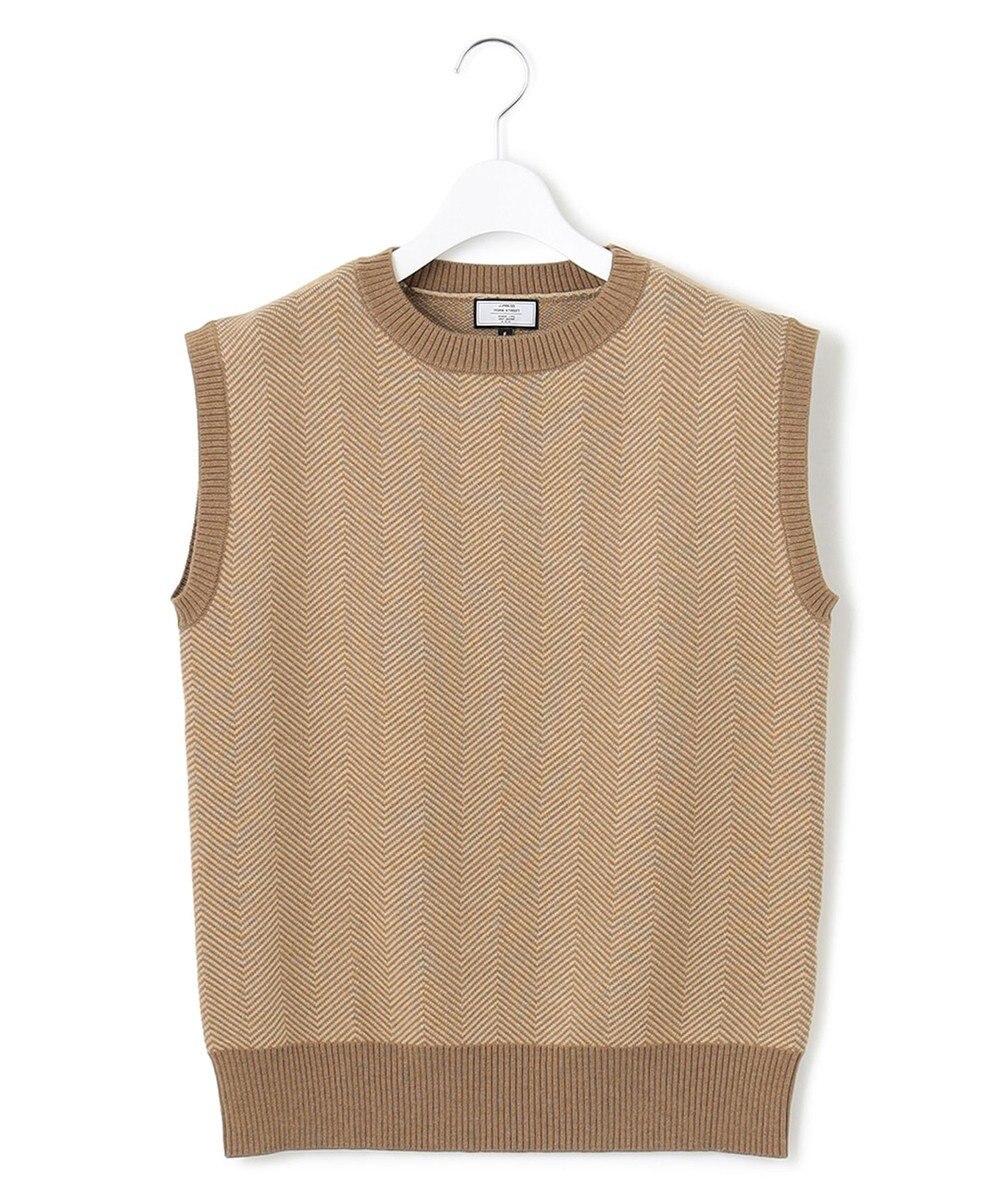 J.PRESS YORK STREET 【WOMEN】ヘリンボーンニットベスト 