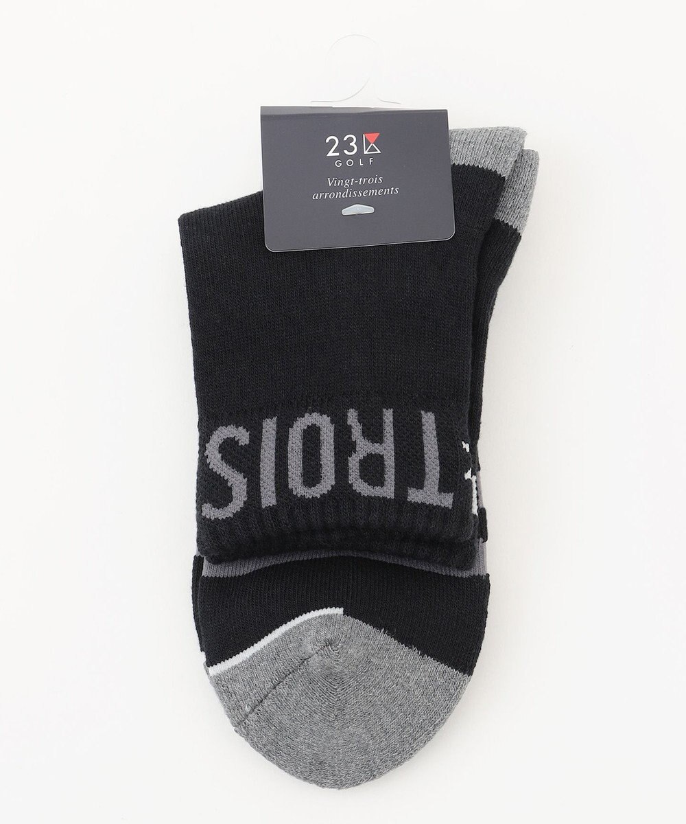 23区GOLF 【WOMEN】ロゴラインハーフソックス 15cm 