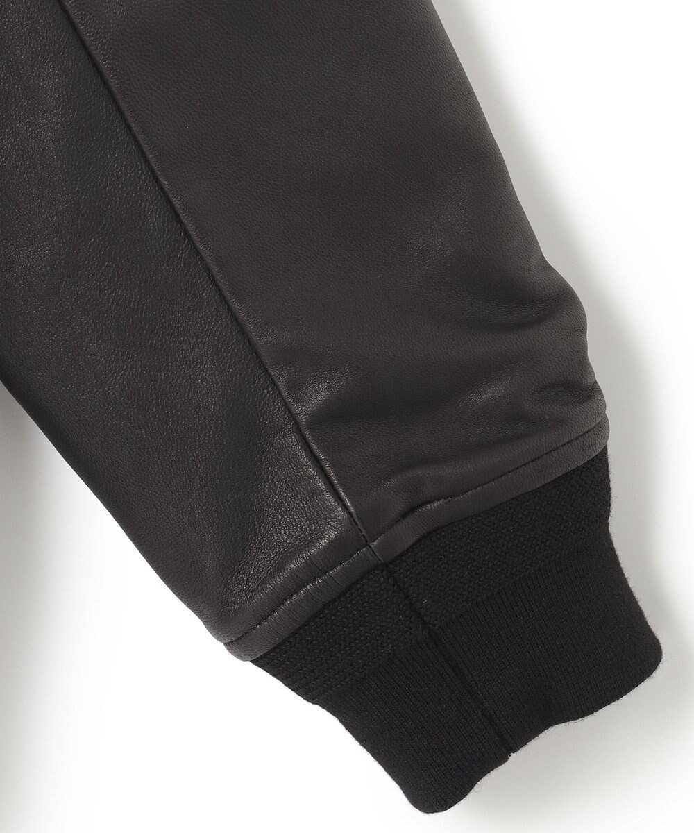 JOSEPH HOMME 【LEON 掲載】ブライトヘザージャージー レザーブロッキングブルゾン 