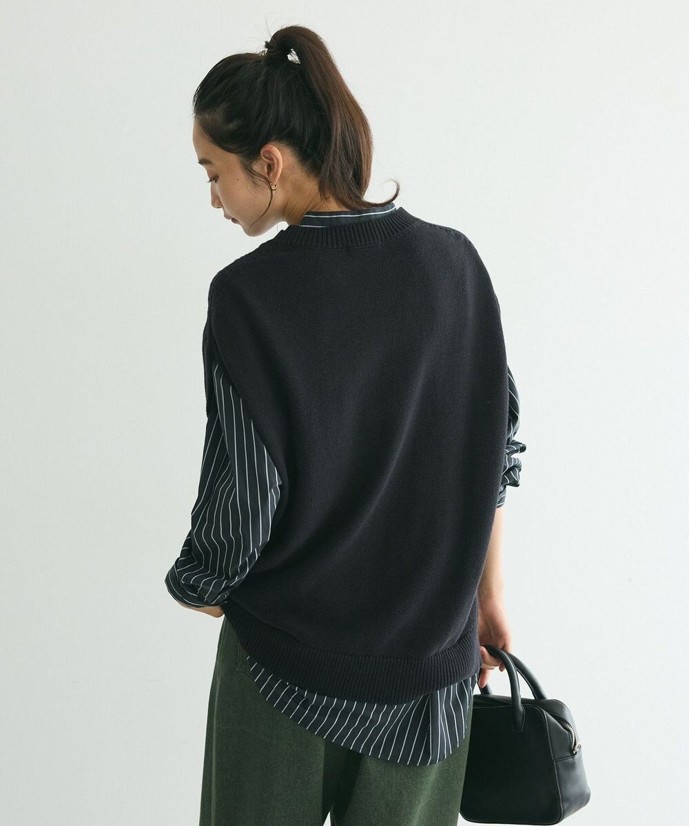 CRAFT STANDARD BOUTIQUE クルーネックニットベスト 