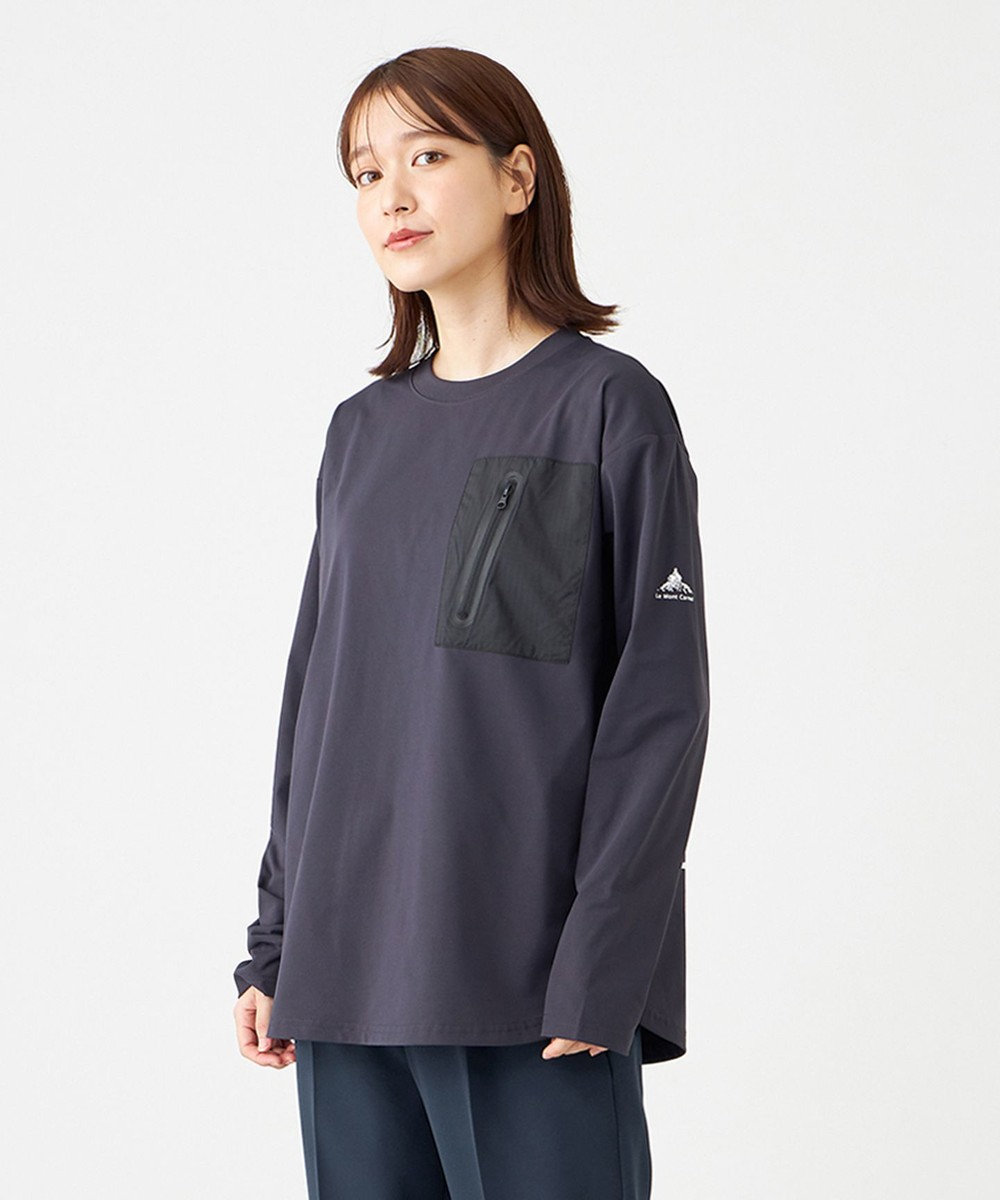 SHARE PARK LADIES 【UVカット・吸水速乾・ストレッチ・軽量 】ＺＩＰポケットＴシャツ（S・Mサイズ） 