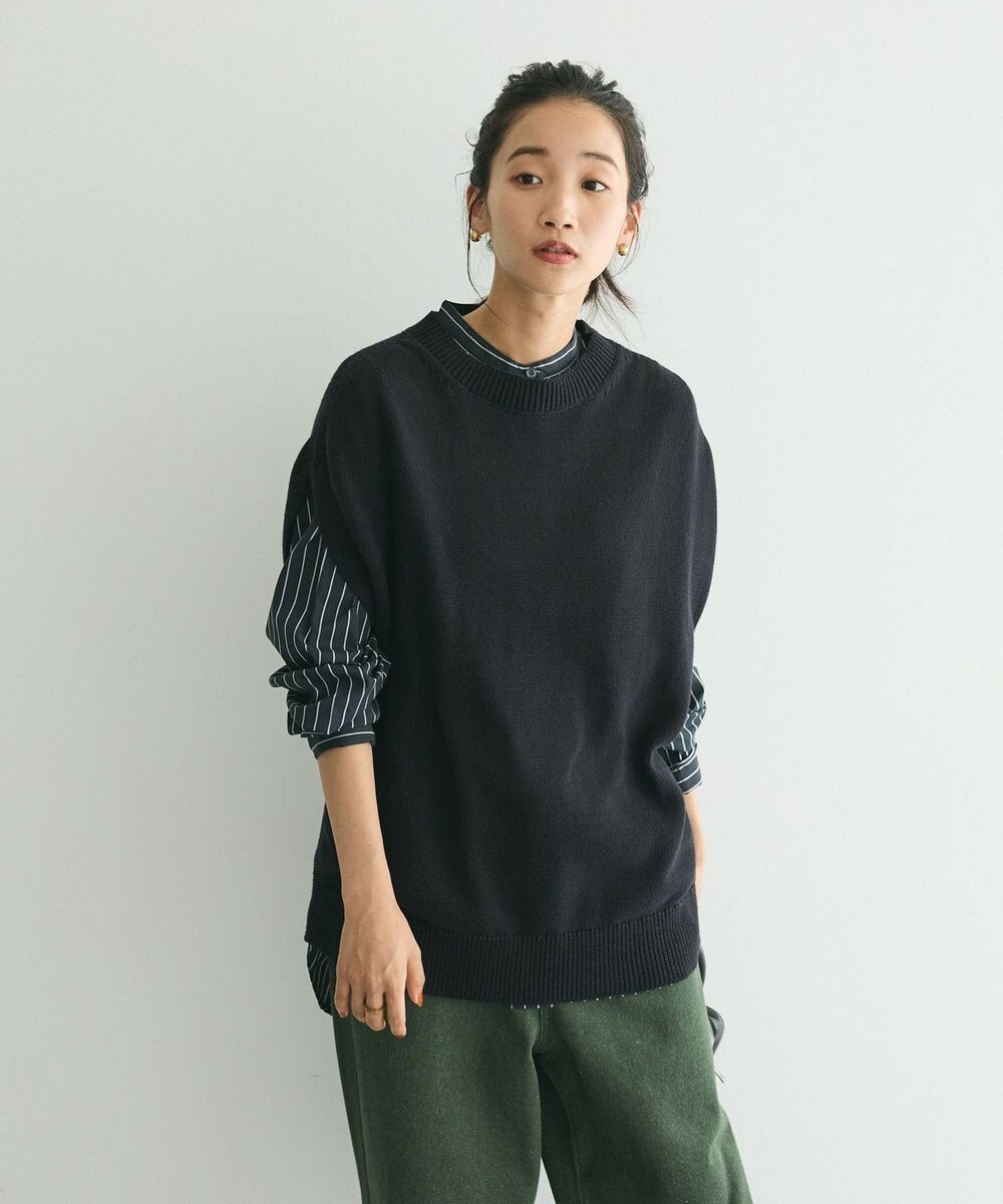 CRAFT STANDARD BOUTIQUE クルーネックニットベスト 
