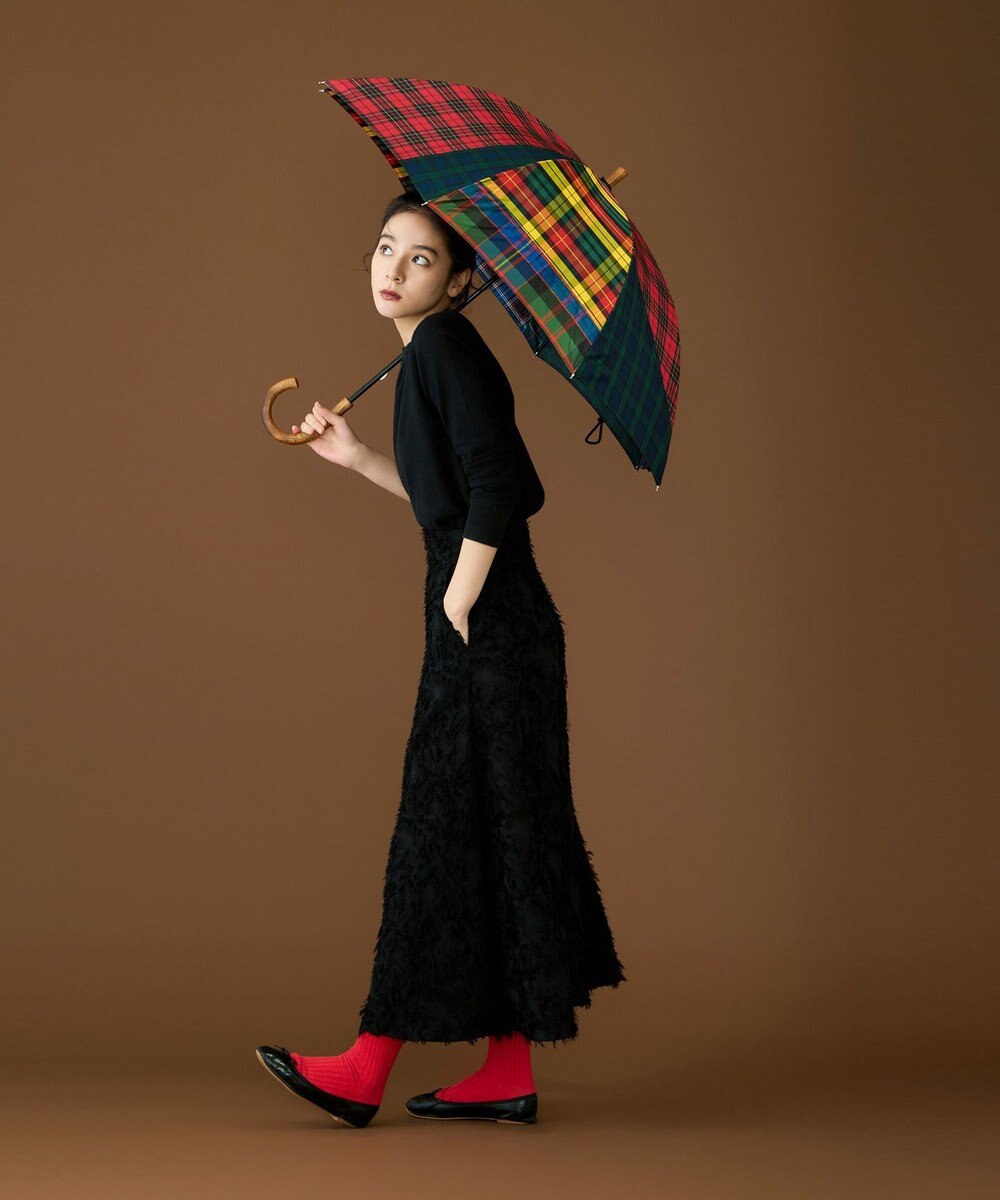 +RING 【限定/日本製】 UNISEX プラスリング 長傘60cm SR434 CHK 