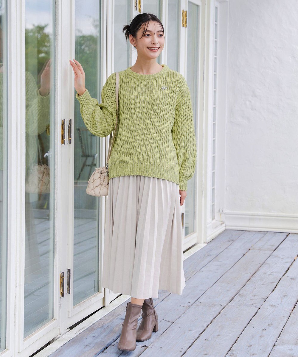 Tiaclasse 【洗える】MIXモールニットプルオーバー 