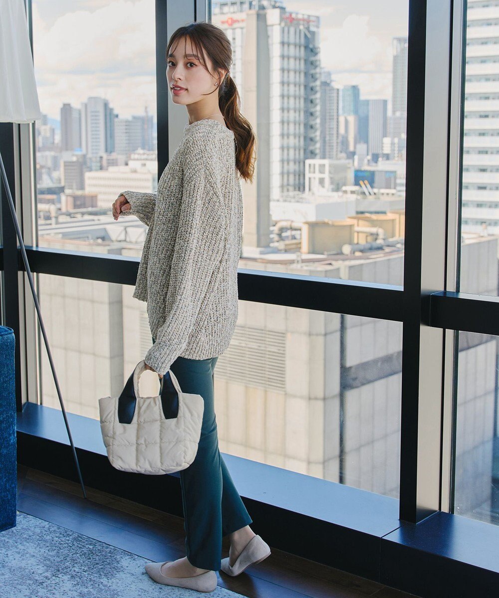 Tiaclasse 【洗える】MIXモールニットプルオーバー 