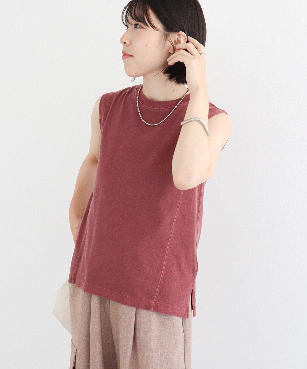 Green Parks ・ＤＯＵＢＬＥ　ＦＬＡＧＳ　ピグメント切替ノースリ 