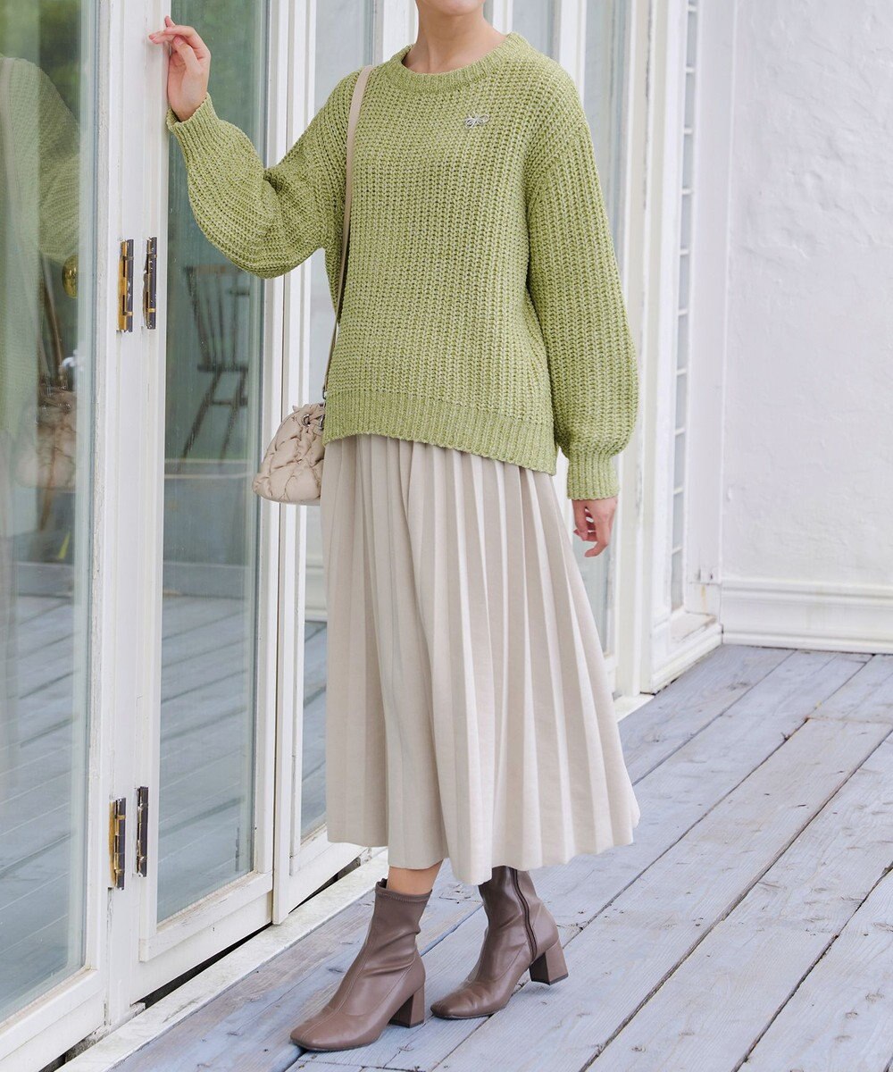 Tiaclasse 【洗える】MIXモールニットプルオーバー 