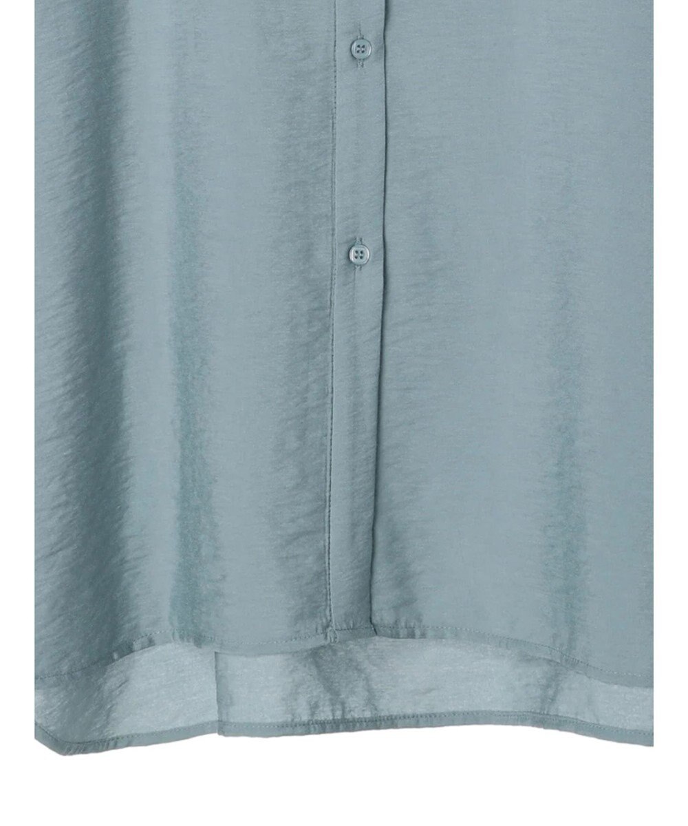 AMERICAN HOLIC バンドカラーフリルシャツチュニック 