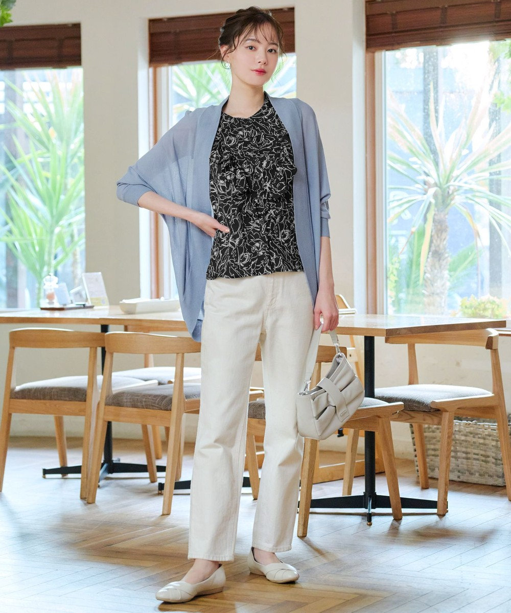 Tiaclasse L 【洗える】体型カバーも叶うドルマンニットカーディガン 