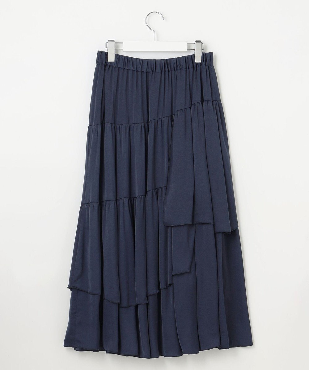 Feroux 【洗える】ランダムティアードスカート 