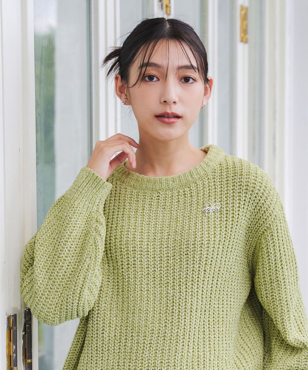 Tiaclasse 【洗える】MIXモールニットプルオーバー 