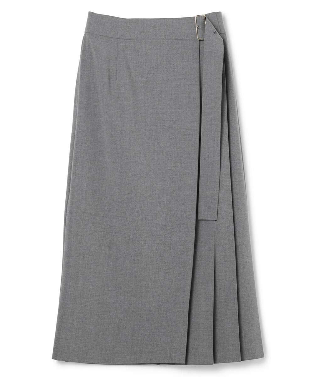 BEIGE， 【セットアップ対応・洗える・BAILA 11月号掲載】ZEPHYR / ウールライクアシンメトリープリーツスカート 