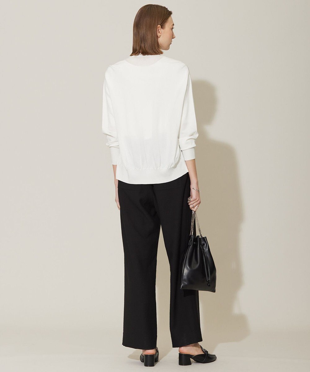 ICB 【洗える】シルクヴィスコースハイゲージ カーディガン 