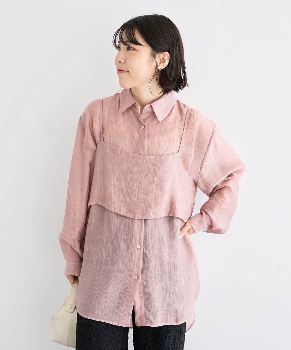 Green Parks ＳＥＴ２点シアーシャツ＋ビスチェ 