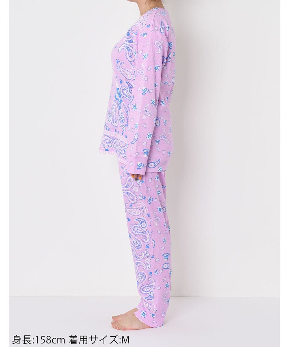 tsumori chisato SLEEP パジャマ　長袖　長ズボン　ルームウエア　綿100%　バンダナ風柄　/ワコール　UDX544 