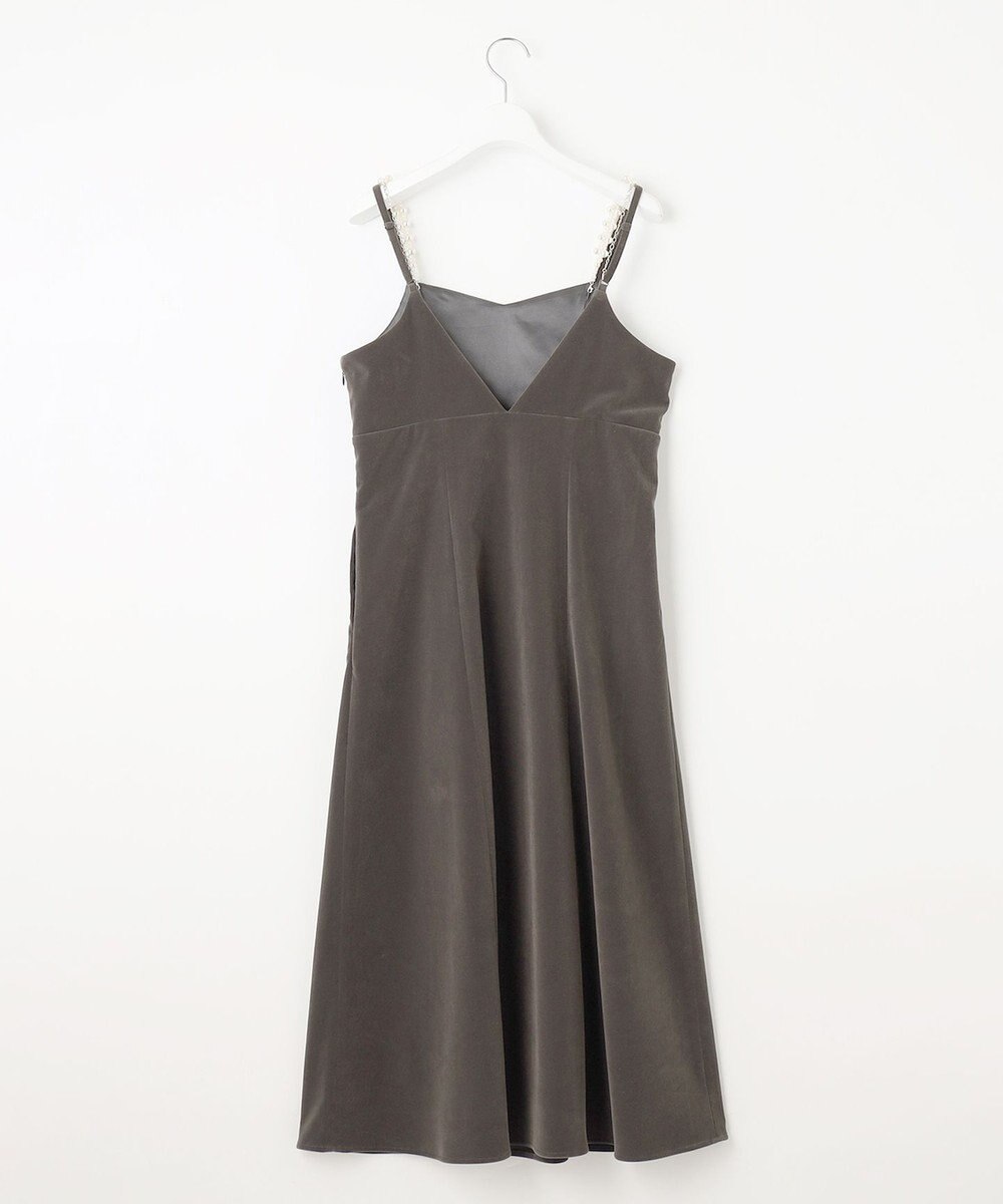 Feroux 【2WAY】パールストラップベロア ジャンスカ 