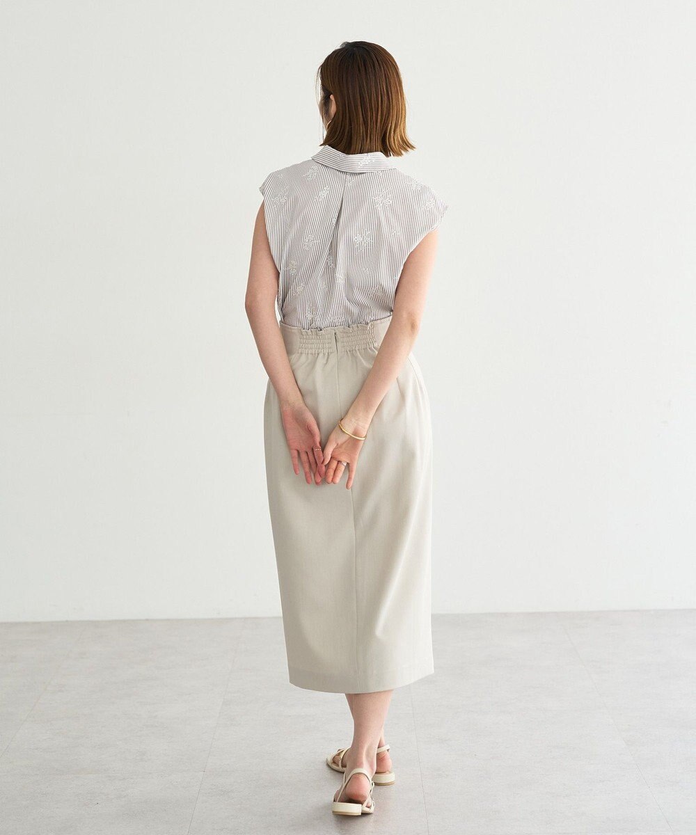 YECCA VECCA ドライタッチナロースカート 