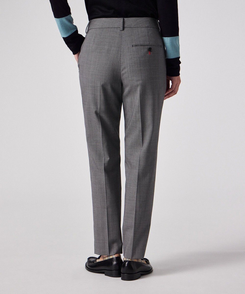 Paul Smith マイクロ ハウンドトゥース テーパードパンツ 