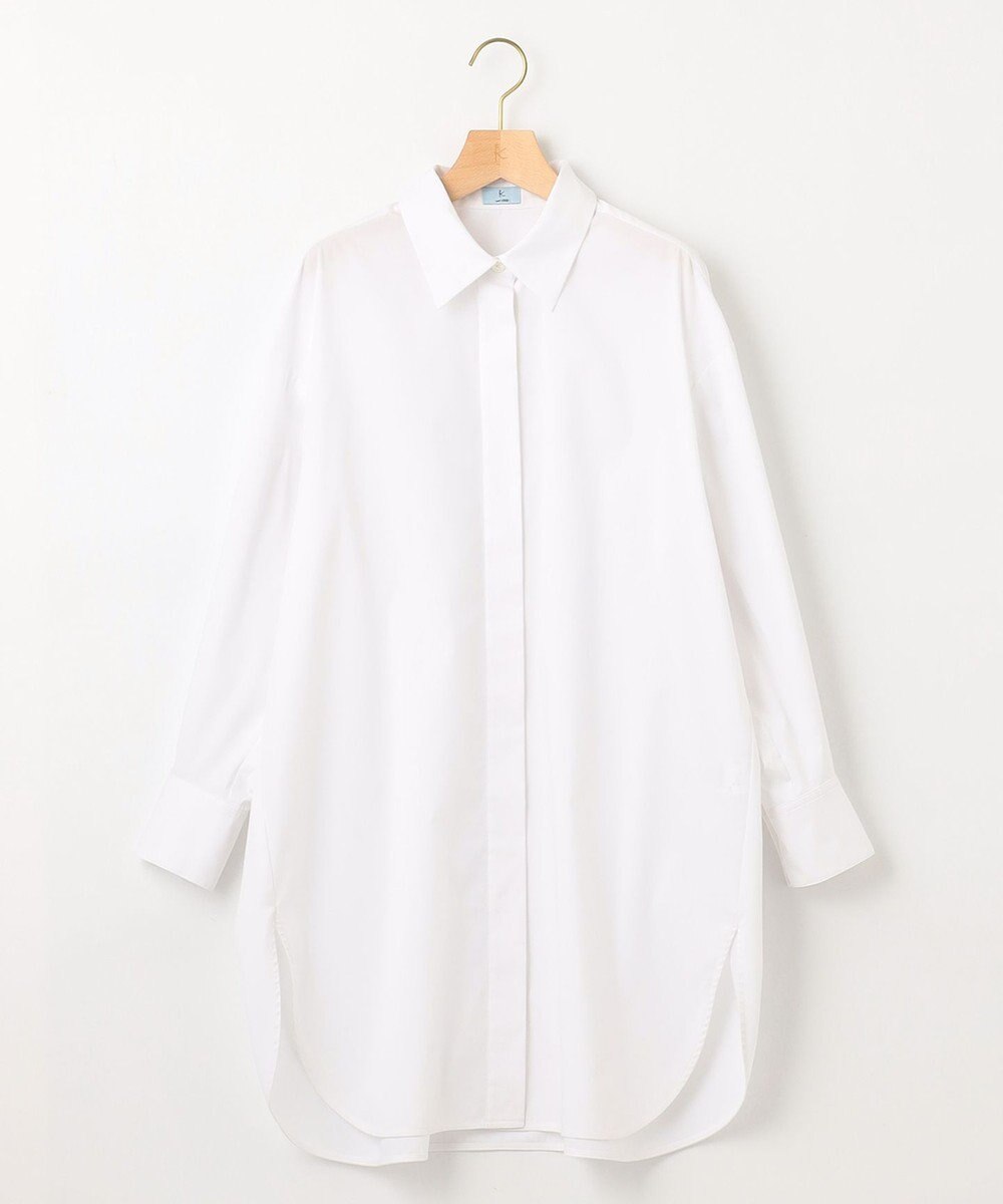 組曲 コンパクトシャーティングオーバー シャツ 