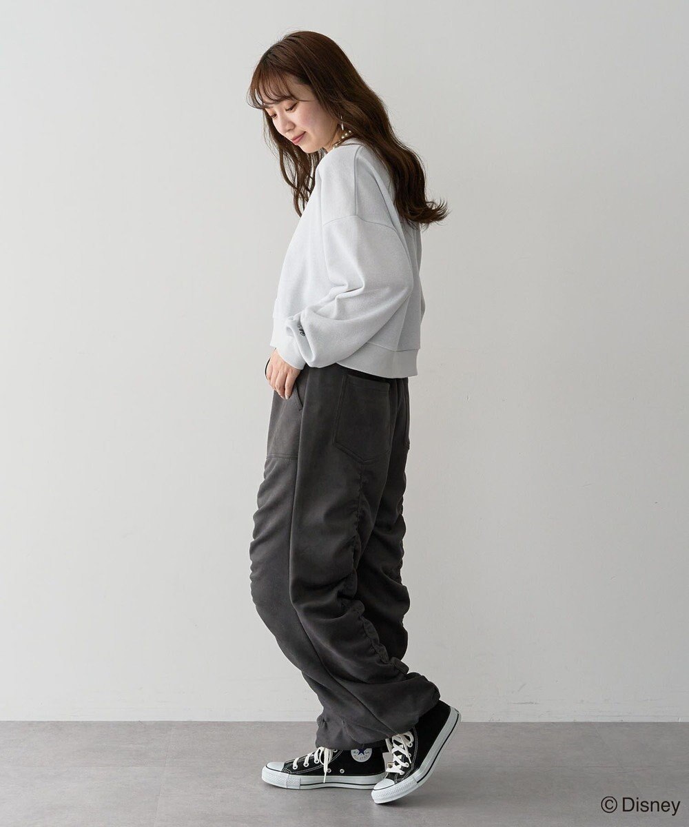 Green Parks ミッキー＆フレンズ／ラメ裏毛ショートプルオーバー 