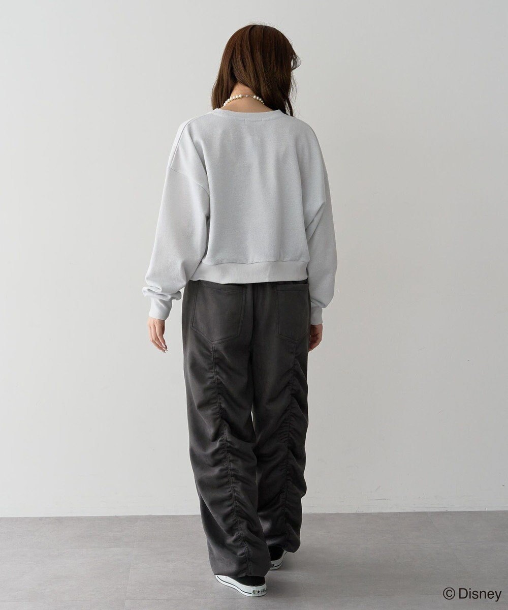 Green Parks ミッキー＆フレンズ／ラメ裏毛ショートプルオーバー 