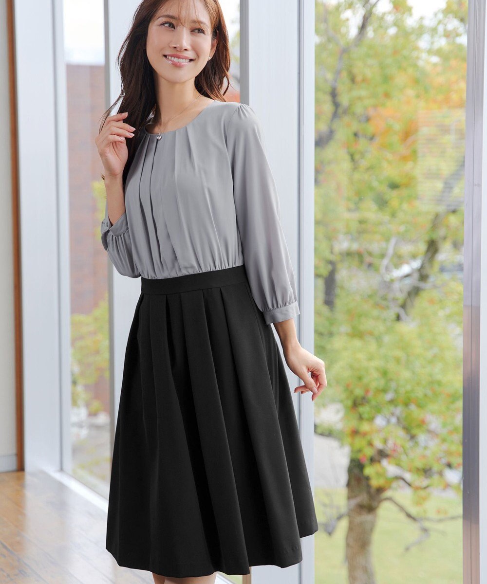 Tiaclasse 【ダブルクロス】シフォンドッキングワンピース 