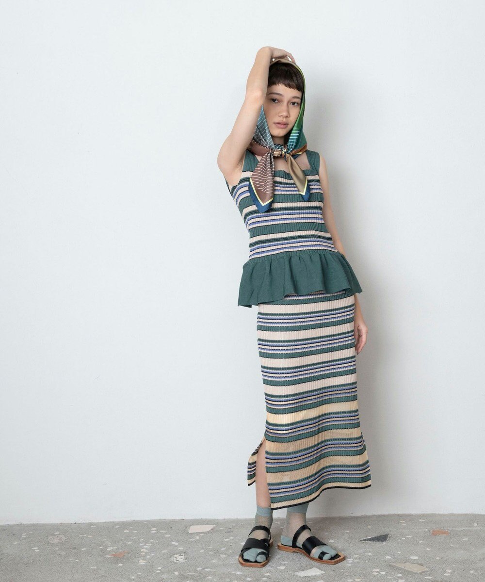 TRICOTE BORDER SKIRT／ボーダースカート 