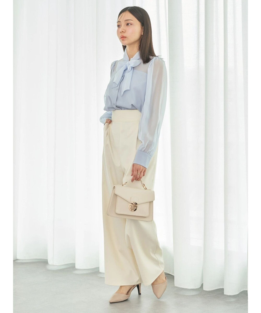 earth music&ecology シアードッキングブラウス 