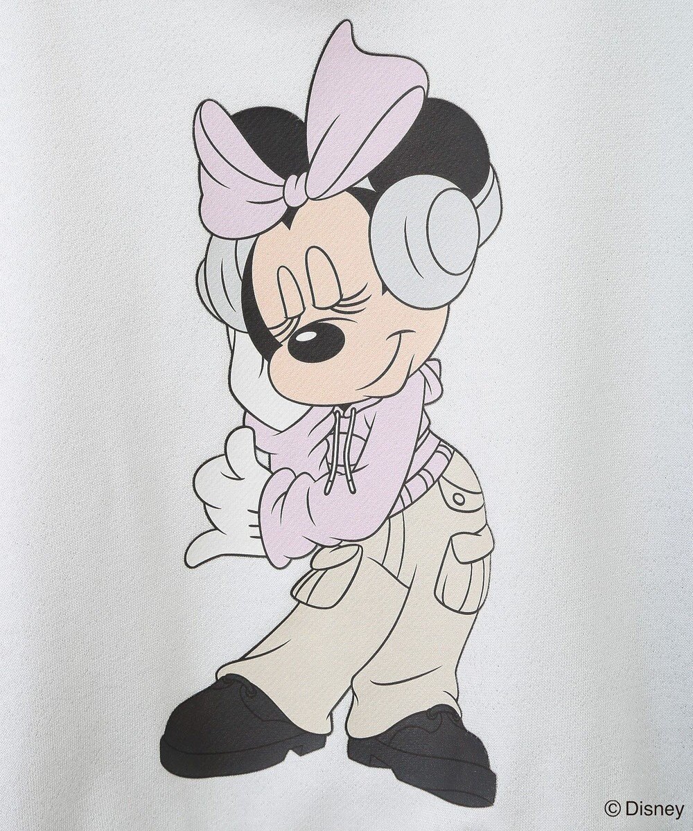 Green Parks ミッキー＆フレンズ／ラメ裏毛ショートプルオーバー 