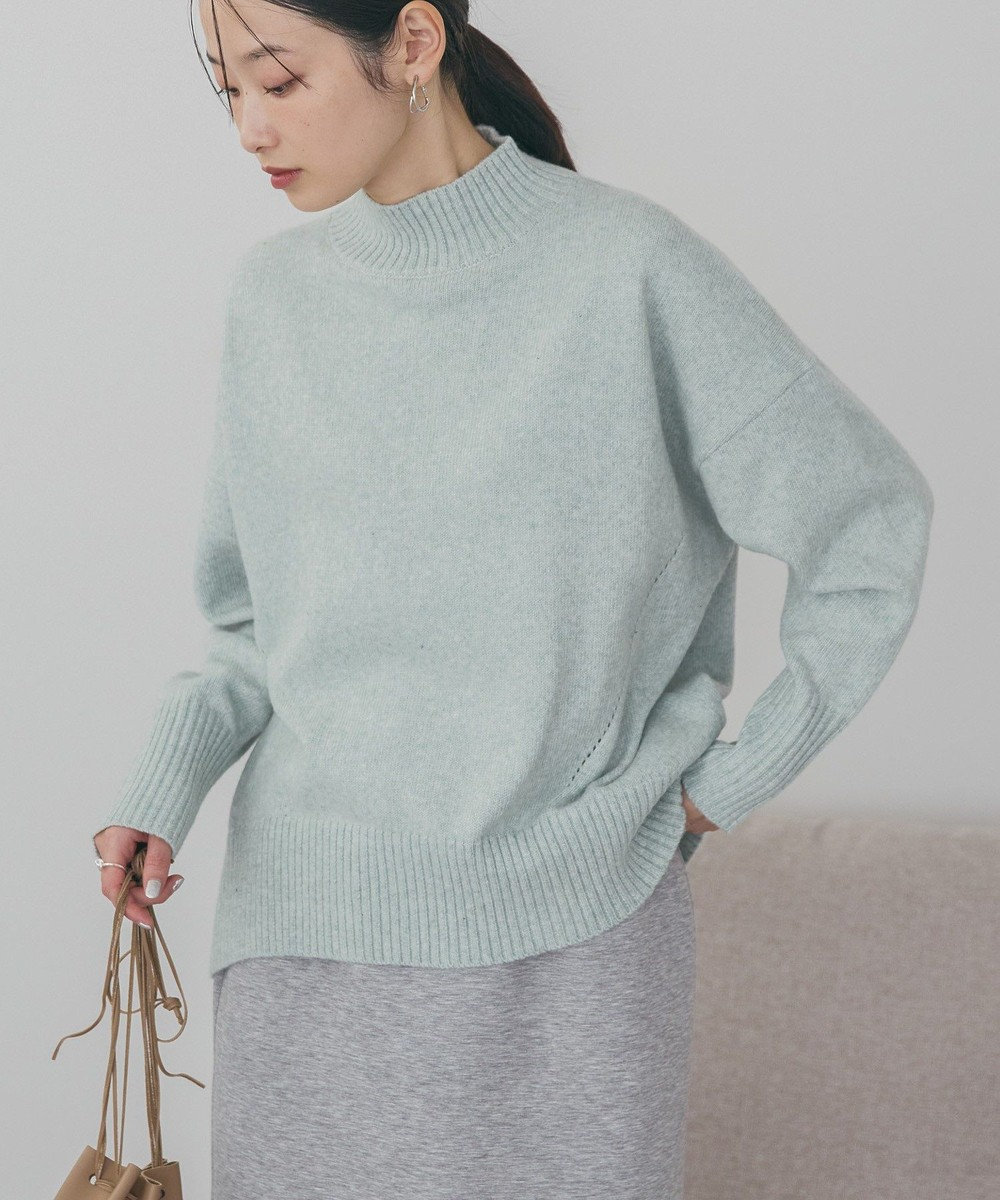 AMERICAN HOLIC モックネックコクーンニットプルオーバー 