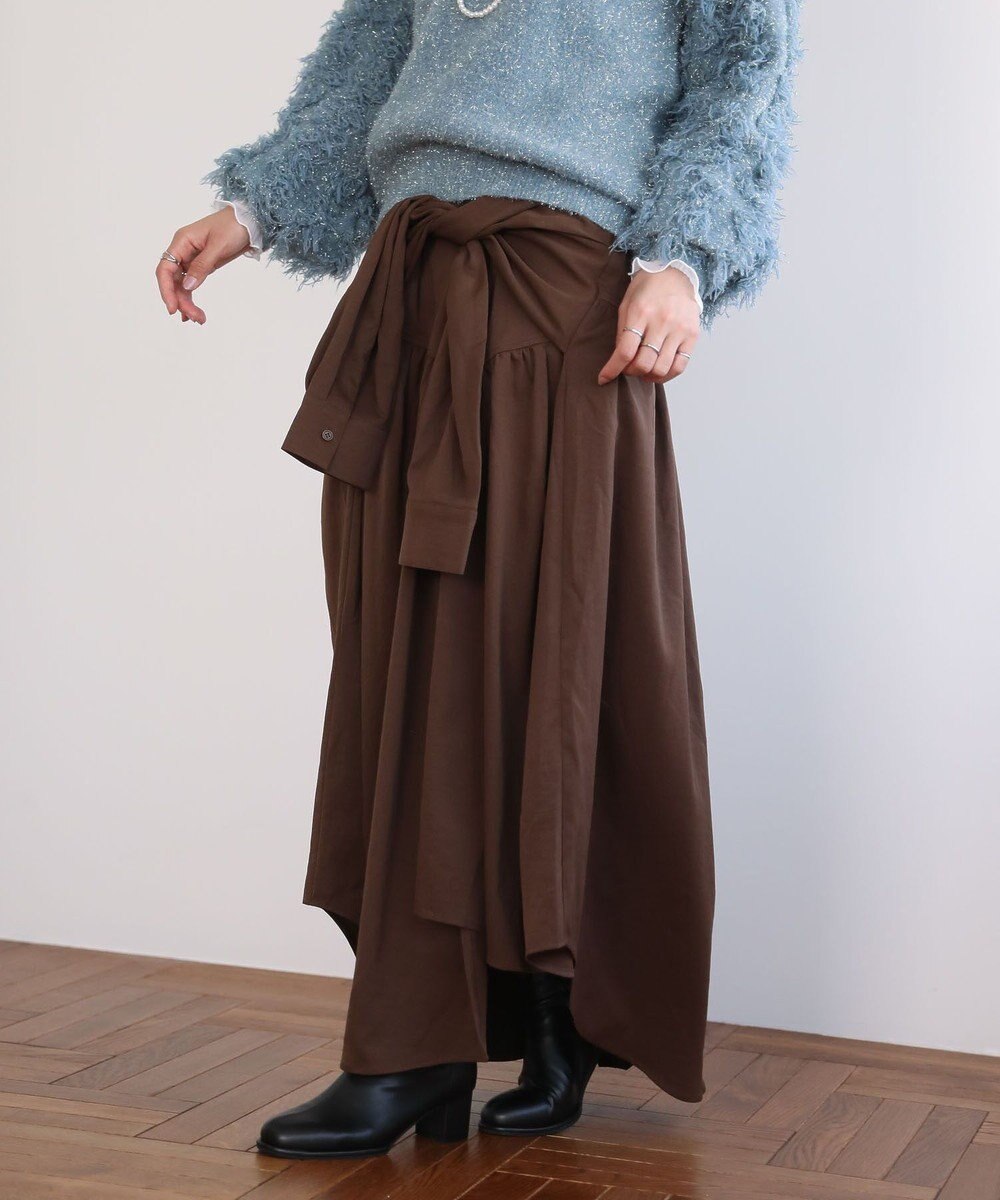 Green Parks ・ＥＬＥＮＣＡＲＥ　ＤＵＥ　袖付デザインスカート 