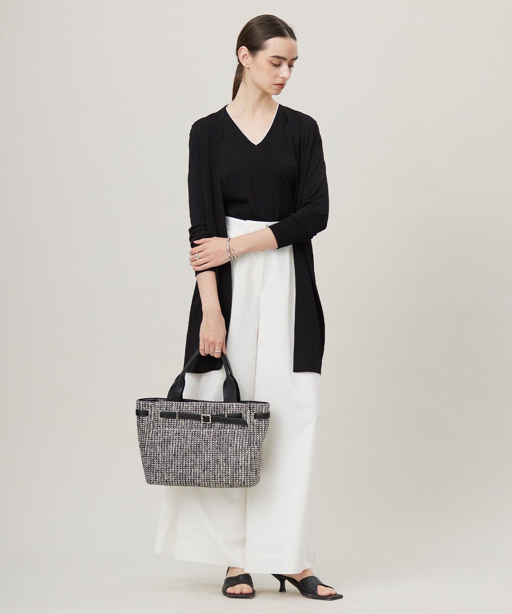 ICB 【洗える】シンセティックハイゲージ ロングカーディガン 