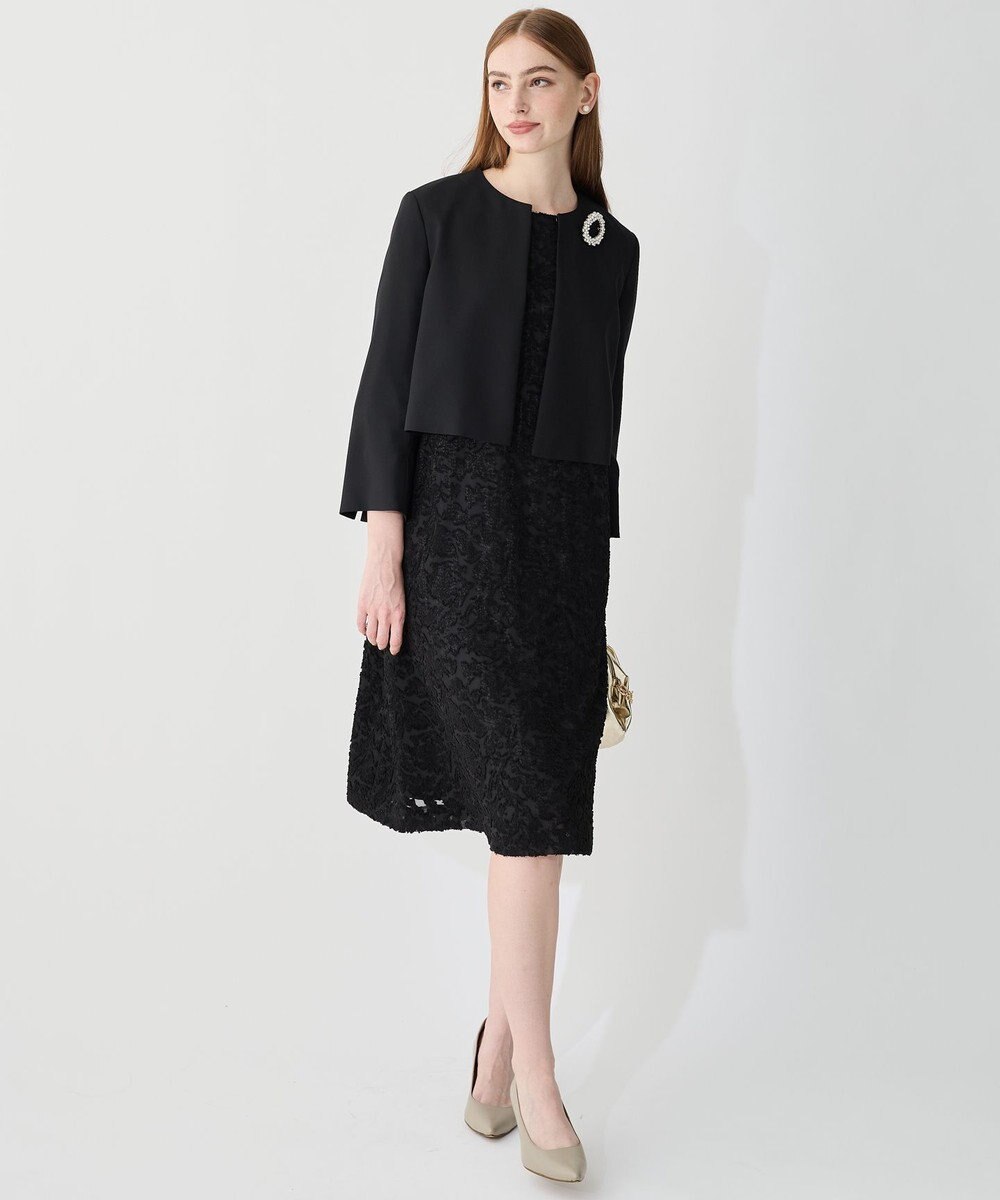 23区 L 【APPLAUDIR】バックサテンジョーゼット ジャケット 