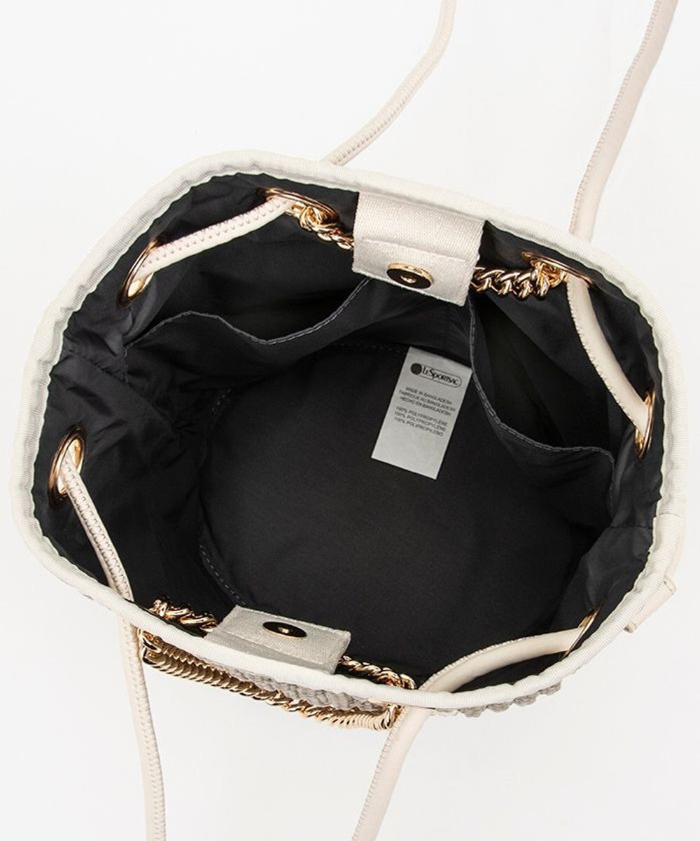 LeSportsac CHAIN CROCHET SM BUCKET/ベージュクロシェ 
