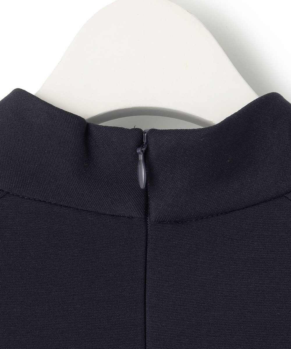 ICB 【洗える】 レーヨンストレッチポンチ フレアワンピース 