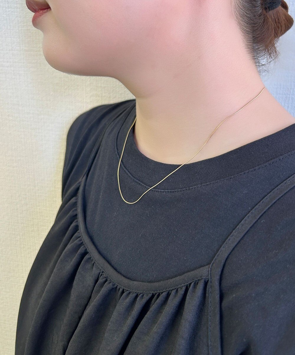 Phoebe 【金属アレルギー対応】ミニマルコンパクトチェーンネックレス/サージカルステンレス ゴールド 