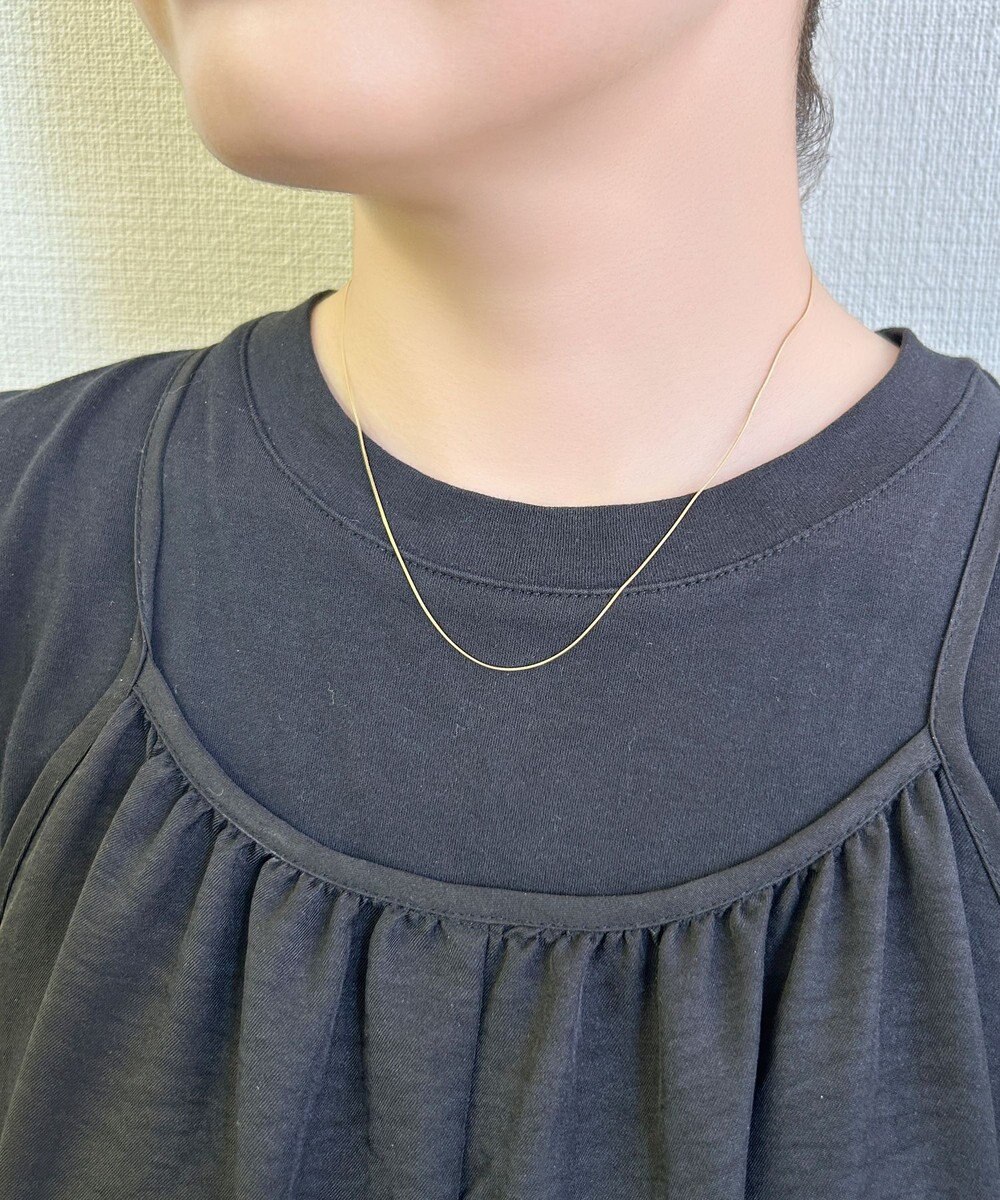 Phoebe 【金属アレルギー対応】ミニマルコンパクトチェーンネックレス/サージカルステンレス ゴールド 