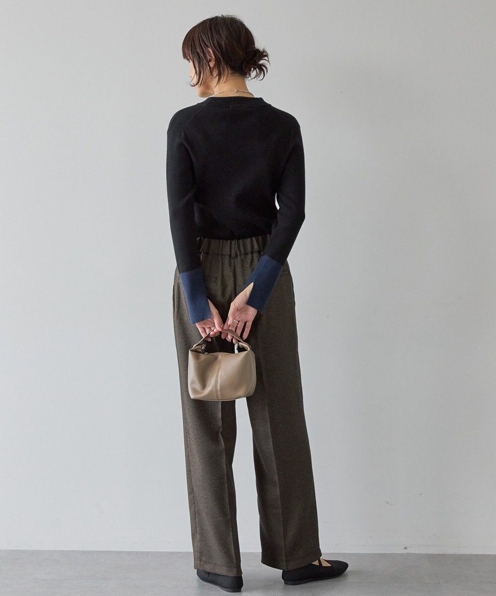 AMERICAN HOLIC バイパチリブモックネックニットプルオーバー 