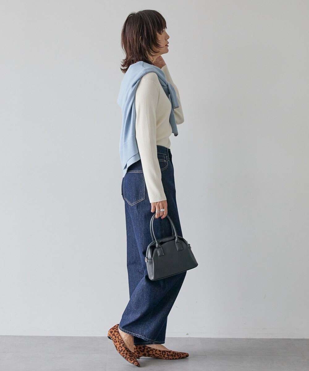 AMERICAN HOLIC バイパチリブモックネックニットプルオーバー 