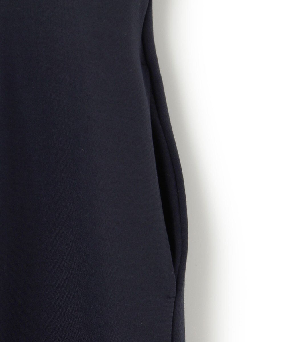 ICB L 【洗える】 レーヨンストレッチポンチ フレアワンピース 