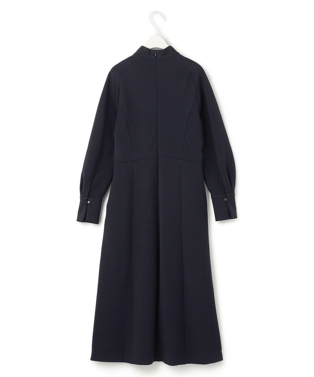 ICB L 【洗える】 レーヨンストレッチポンチ フレアワンピース 