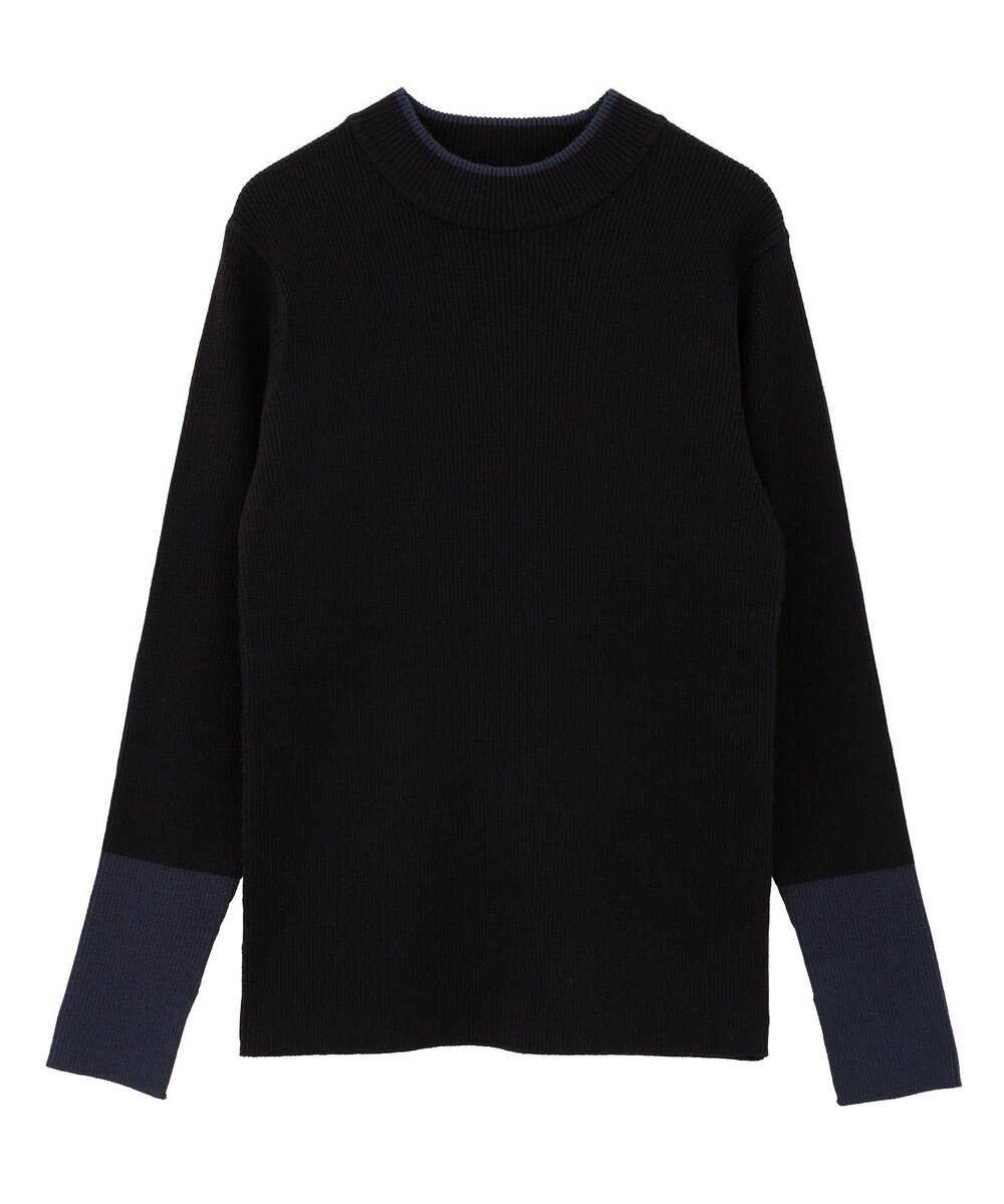 AMERICAN HOLIC バイパチリブモックネックニットプルオーバー 