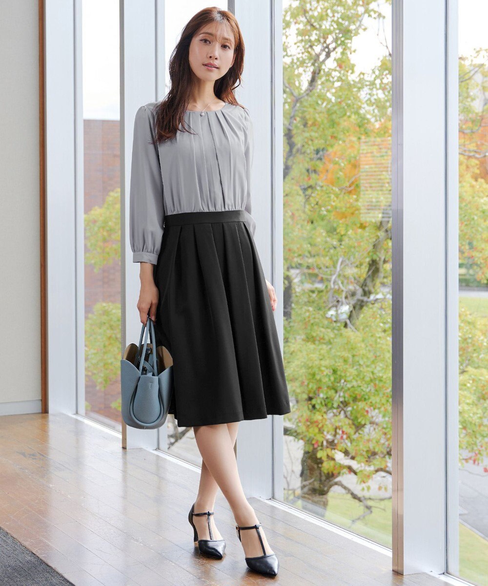 Tiaclasse 【ダブルクロス】シフォンドッキングワンピース 