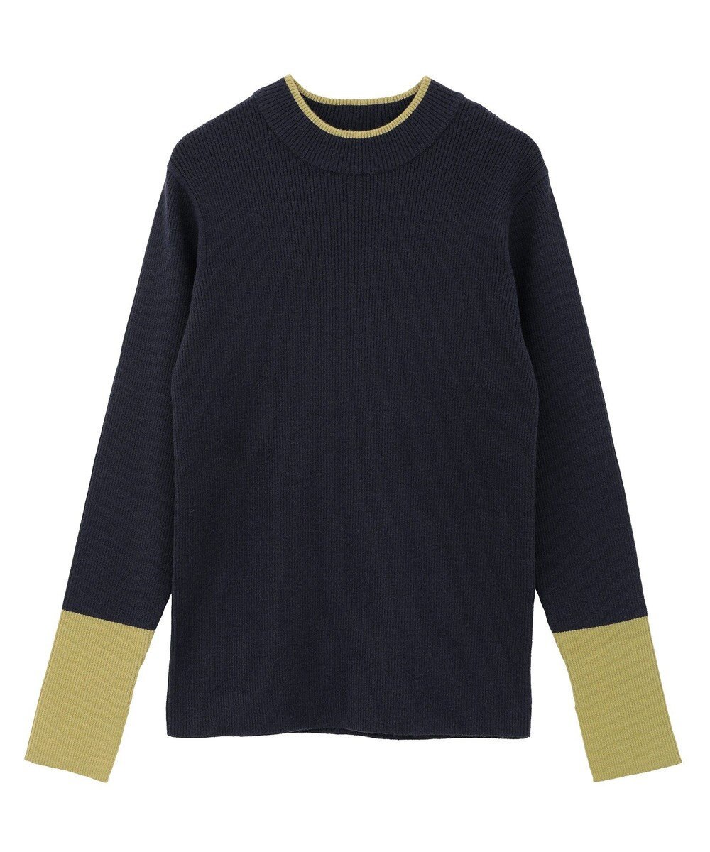 AMERICAN HOLIC バイパチリブモックネックニットプルオーバー 