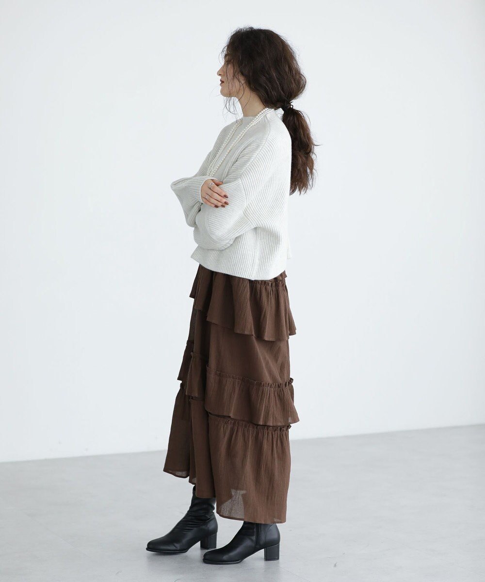 Green Parks ■ＥＳＣＡＲ　ピンタックスリーブニット 