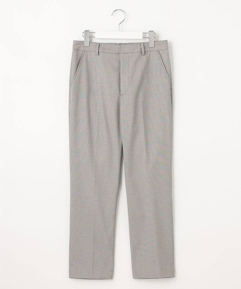 J.PRESS LADIES 【洗える】シャークスキン テーパード パンツ 