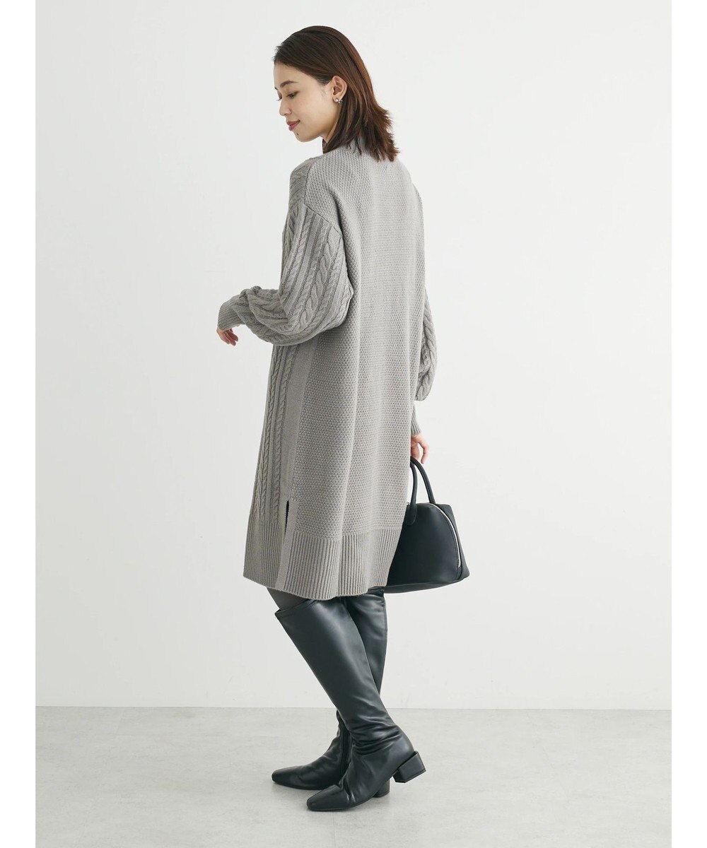 Green Parks ケーブルニットミニワンピース 